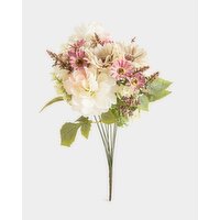 Mixed Faux Flower Bunch Purple 
