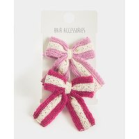 Bow Hair Bobbins - Pack Of 2 Multi