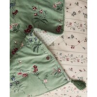 Carolyn Donnelly Eclectic Embroidered Runner Green