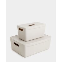 Smart Storage Box With Lid Natural S