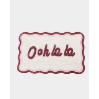 Slogan Bath Mat Pink