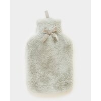 Fleece Hot Water Bottle Silver 