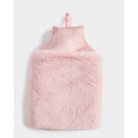 Luxury Faux Fur Hand Warmer Hot Water Bottle Pink