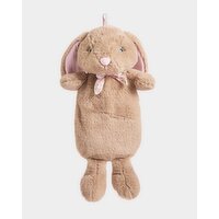 Bunny Hot Water Bottle Brown 