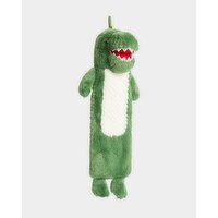 Long Dinosaur Hot Water Bottle Green