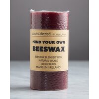 Helen James Considered Beeswax Blend Pillar Red 