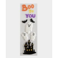 Haunted House Gel Window Stickers Multi