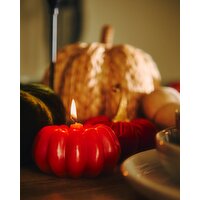 Pumpkin Candles - Pack Of 2 Multi