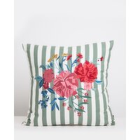 Carolyn Donnelly Eclectic Embroidered Large Cushion Multi