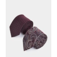 Regular Ties - Pack Of 2 Wine 