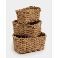 Cannes Baskets - Pack Of 3 Natural 