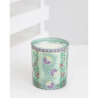 Carolyn Donnelly Eclectic Green Wood Decal Candle Green