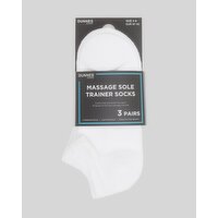 Women's Trainer Socks White 4-8