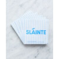 Helen James Considered Sláinte Cocktail Napkins - Pack Of 20 Blue