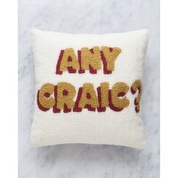 Helen James Considered Any Craic Cushion Red