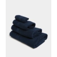 Classic Cotton Face Cloth - Pack Of 3 Navy