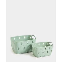 Plastic Basket Sage S