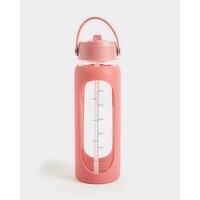 Silicone Glass Bottle - 800ml Rose