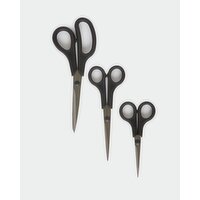   Set Of 3 Scissors Black 