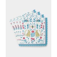 Carolyn Donnelly Eclectic Scalloped Paper Napkins - Pack Of 20 Green