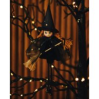 Witch Hanging Decoration Black