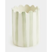 Scallop Tumbler Green-Stripe