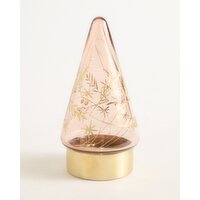 Etched LED Tree Decorations Amber S