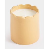 Scallop Candle Beige 