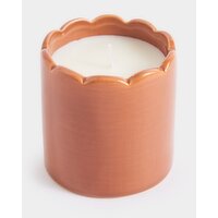 Scallop Candle Rust 