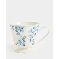 Footed Mug Blue