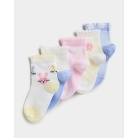 Baby Design Socks - Pack of 5 Aqua 3-5.5