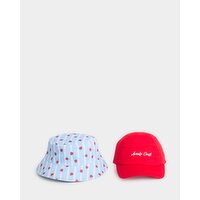 Hats - Pack Of 2 Blue 3-6 Yrs