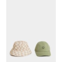 Hats - Pack Of 2 Green 7-9 Yrs