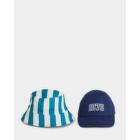 Hats - Pack Of 2 Navy 3-6 Yrs
