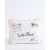 Letter To Santa Cushion White