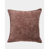 Layla Weave Cushion Chocolate 45cm X 45cm