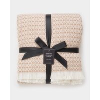 Diamond Jacquard Throw Gold