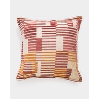 Broken Stripe Cushion Rust 45cm X 45cm