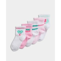 Baby Design Socks - Pack of 5 Fuchsia 0-2.5
