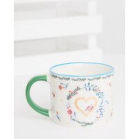 Carolyn Donnelly Eclectic Alphabet Mug Heart