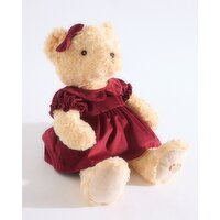 Paul Costelloe Living Girl Christmas Bear Red
