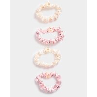 Bear Scrunchies - Pack Of 4 Cream 