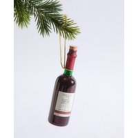 Red Wine Bottle Hanging Decoration Red 