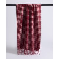 Gingham Check Throw Red 