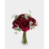 Faux Red Rose Bouquet Red