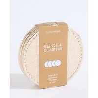Gold Coasters - Pack Of 4 Gold 
