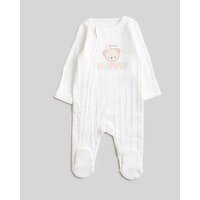 I Love Mummy Two-Way-Zip Sleepsuit Cream Newborn