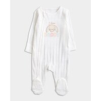 I Love Daddy Two-Way-Zip Sleepsuit Cream 0-3 Mths