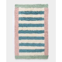 Carolyn Donnelly Eclectic Stripe Tufted Bathmat Multi