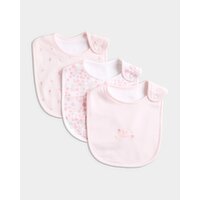 Floral Bibs - Pack Of 3 Pink